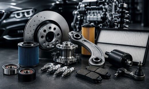 Spare parts stock for all vehicles